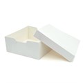 14" White Cake Box & Lid - single