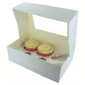 White Window Cupcake Box