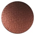 Round Brown Cake Drum Board - 12"