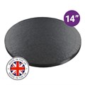 Culpitt Premium 14'' Round Black Cake Board