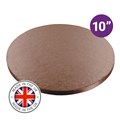 Culpitt Premium 10'' Round Brown Cake Board