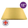Culpitt Premium 12'' Square Gold Cake Board