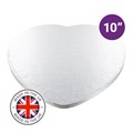 Culpitt Premium 10'' Heart Silver Cake Board