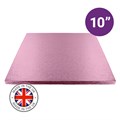 Culpitt Premium 10'' Square Light Pink Cake Board