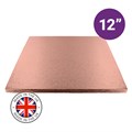 Culpitt Premium 12'' Square Rose Gold Cake Board