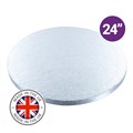 Culpitt Premium 24'' Round Silver Cake Board