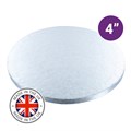 Culpitt Premium 4'' Round Silver Cake Board