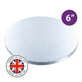 Culpitt Premium 6'' Round Silver Cake Board