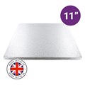 Culpitt Premium 11'' Square Silver Cake Board