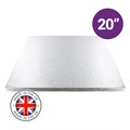 Culpitt Premium 20'' Square Silver Cake Board