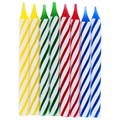 100 Culpitt Select Mixed Primary Striped Candles 60mm