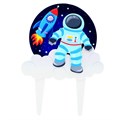 Spaceman Gumpaste Pic - 150 x 200mm (inc pic)