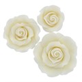 Warm White Assorted Sizes SugarSoft® Roses - excl E171