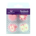 Culpitt Pink Baby Sugar Decorations - Pack of 12