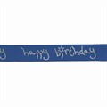 Royal Blue Happy Birthday Ribbon - 24mm