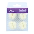 Culpitt White Feet Sugar Decorations - Pack of 12