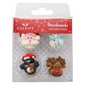 Culpitt Christmas Friends Cake Decorations - Pack of 12