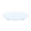 7" Round White Separator Plate