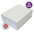 50 Oblong Cake Boxes - 12 x 9 x 6in