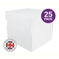 12” x 12” x 9” StandardPLUS White UK Cake Box & Lid – 25 pack