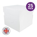 12” x 12” x 9” StandardPLUS White UK Cake Box & Lid – 25 pack