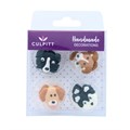 Culpitt Dog Breed Sugar Cake Decorations - Pack of 12