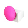 10" Round Cerise Cake Drum Board & White Cake Box Combo