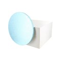 10" Round Light Blue Cake Drum Board & White Cake Box Combo