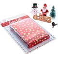 Red and White Merry Christmas Cake Decoration Kit, 6 Piece Set