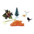 Christmas Woodland Cake Decoration Kit, 6 Piece Set