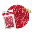 Christmas Cake Board & Decoration Set - Red & Gold Stars