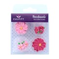 Culpitt Pink Daisy Collection Sugar Decorations - 14 pieces