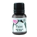 Rainbow Dust Metallic Food Paint - Metallic Black - 25ml