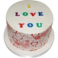 Wafer Mixed Colours Letters and Numbers 72PC