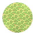10" Double Thick Round Gold Holly Cake Card 5PK