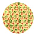 10" Double Thick Round Gold/Red Bow Cake Card 5PK
