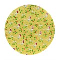 8" Double Thick Round Gold Robin Cake Card 5PK
