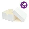 9"  White Cake Box and Lid - Pack of 50