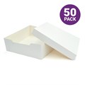 18"  White Cake Box and Lid - Pack of 50