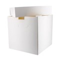 Tall White Cake Box and Lid - 10” x 10” - Pack of 25