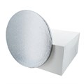 9" Round Silver Cake Drum Board & White Cake Box Combo