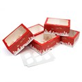 Christmas Cupcake Boxes | 4" deep - 5 Pack