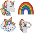 Unicorn & Rainbow Rings - 24 Pack