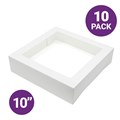 10" Window Cake Box Lid - 10 Pack