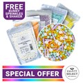 Culpitt Select Easter Sprinkle Mix Bundle  - Includes FREE Bunnies & Shaker