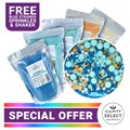 Culpitt Select Party Cake Sprinkles Bundle -  Blue & Orange