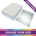 Rectangle Cake Box and Board Combo - Pack of 5