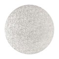 10" Round Silver Cake Drum Board - Pack of 5