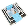 PME Square Cake Tin - 3 set - 6", 8", 10 x 3"