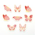 Pink & Gold Butterflies Sugar Decorations - Pack Of 192